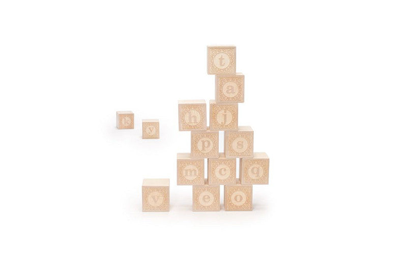 blocs de bois - alphabet lettres minuscules
