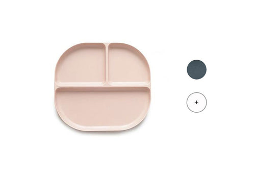 assiette de bambou à trois sections