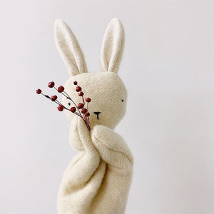 DUO - marionnette lapin blanc + livre Au-delà de la forêt